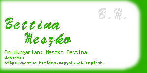 bettina meszko business card